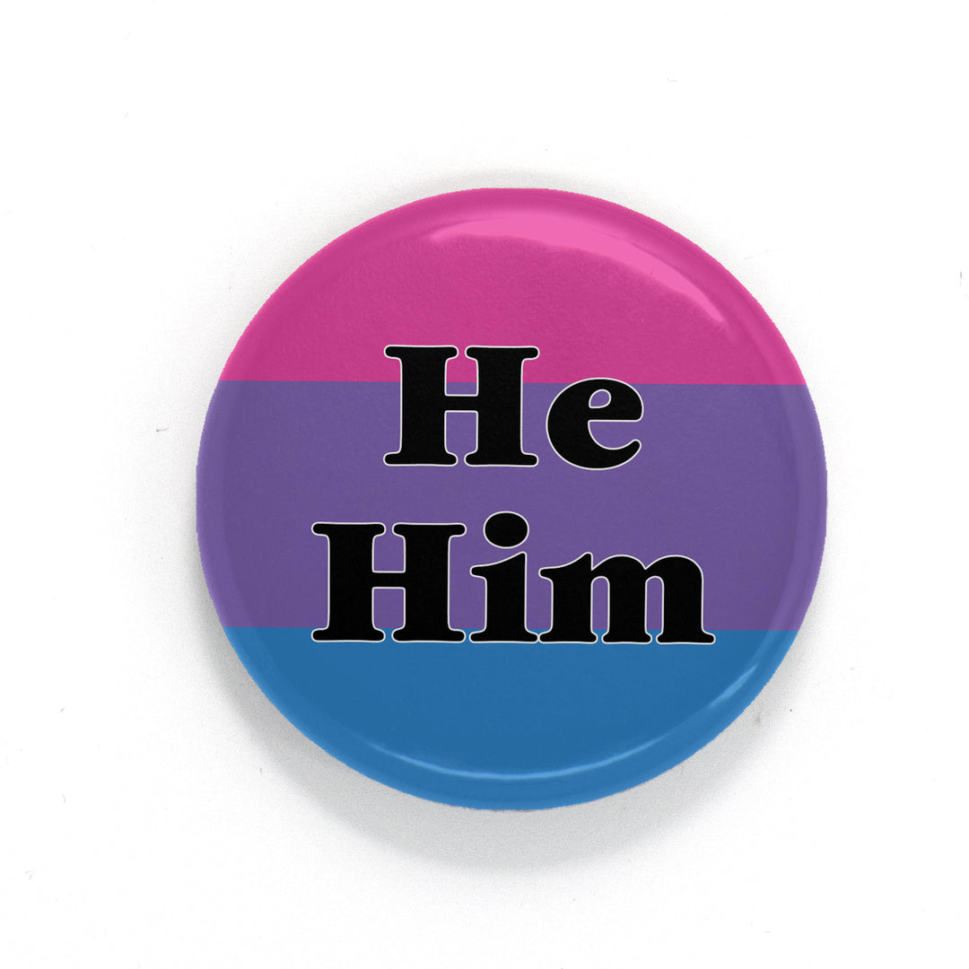 Custom Pride Pronoun Button - Union Printed - Made in the USA