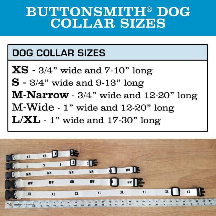 Buttonsmith Aqua Dots Dog Collar - Made in USA - Buttonsmith Inc.