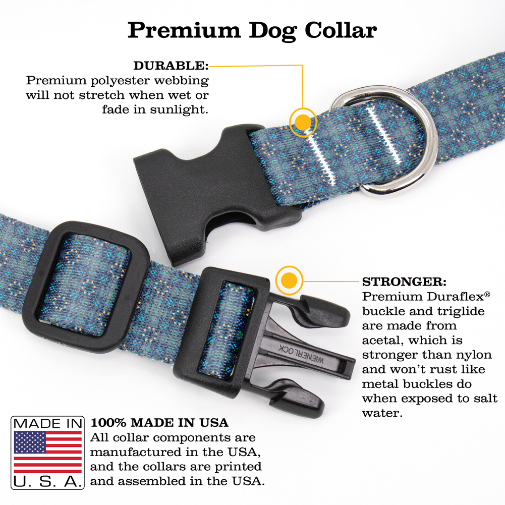 Grandpa's Tie Dog Collar - Made in USA