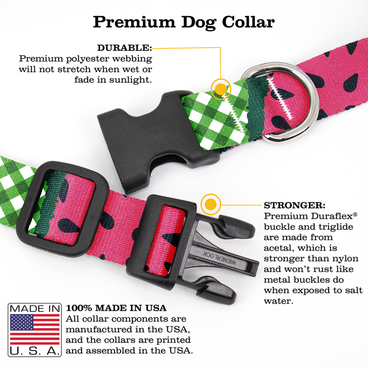 Watermelon Dog Collar - Made in USA