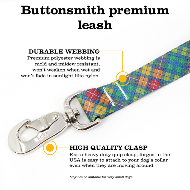 Buchanan Plaid Fab Grab Leash - Made in USA