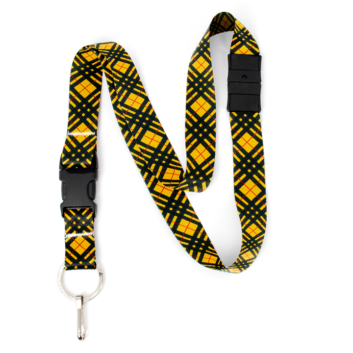 MacLeod of Lewis Plaid Breakaway Lanyard - with Buckle and Flat Ring - Made in the USA