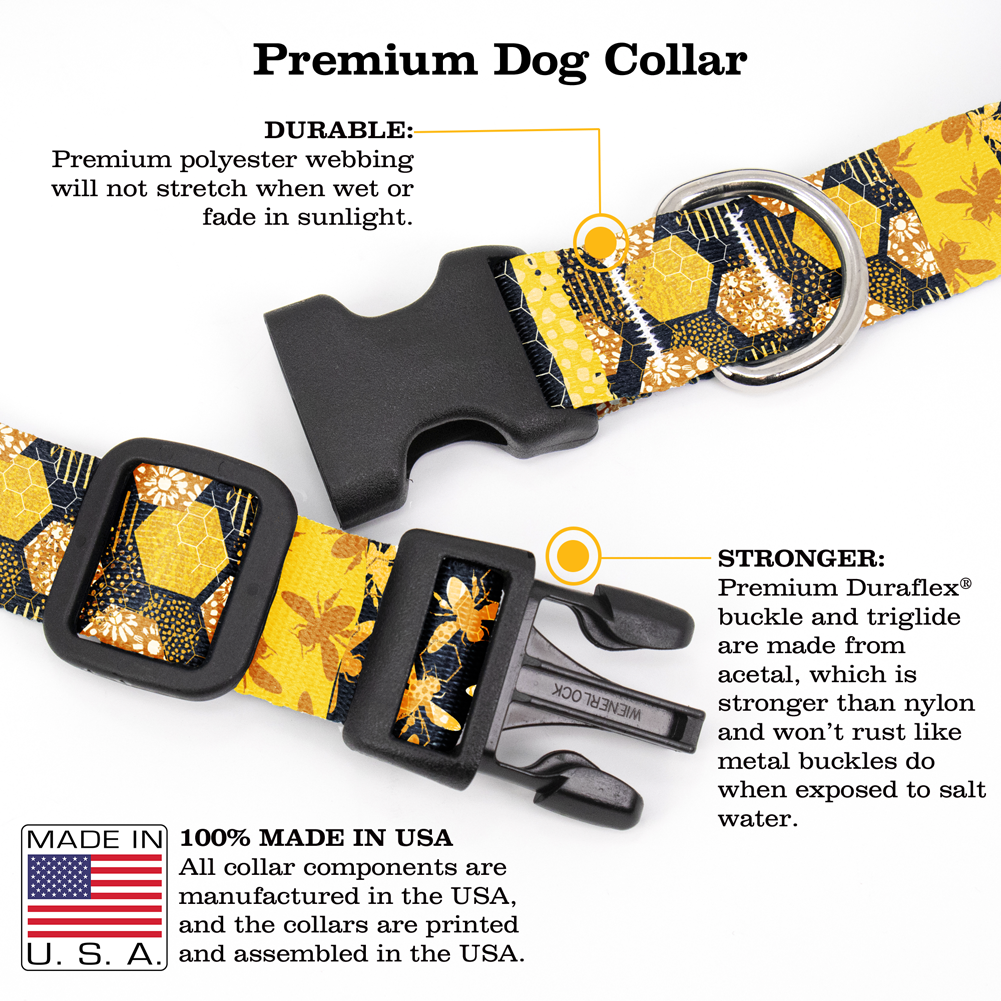 Hive Heaven Dog Collar - Made in USA