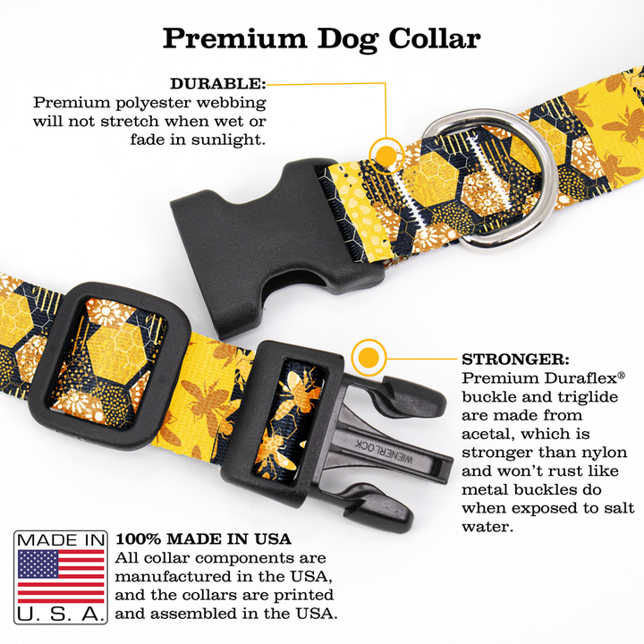 Hive Heaven Dog Collar - Made in USA