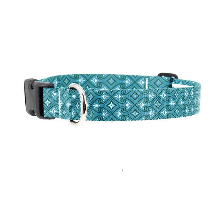 Egyptian Lotus Structured Dog Collar - Made in USA