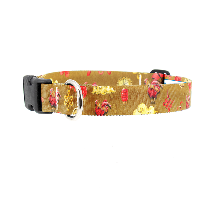 Zodiac Lunar Rooster Dog Collar - Made in USA