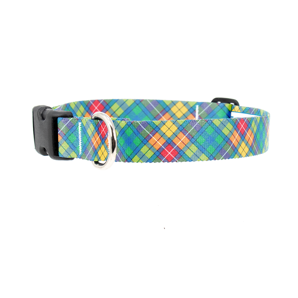 Buchanan Plaid Dog Collar - Made in USA