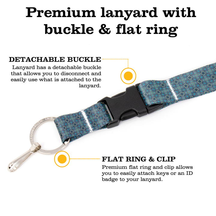 Grandpa's Tie Breakaway Lanyard - with Buckle and Flat Ring - Made in the USA