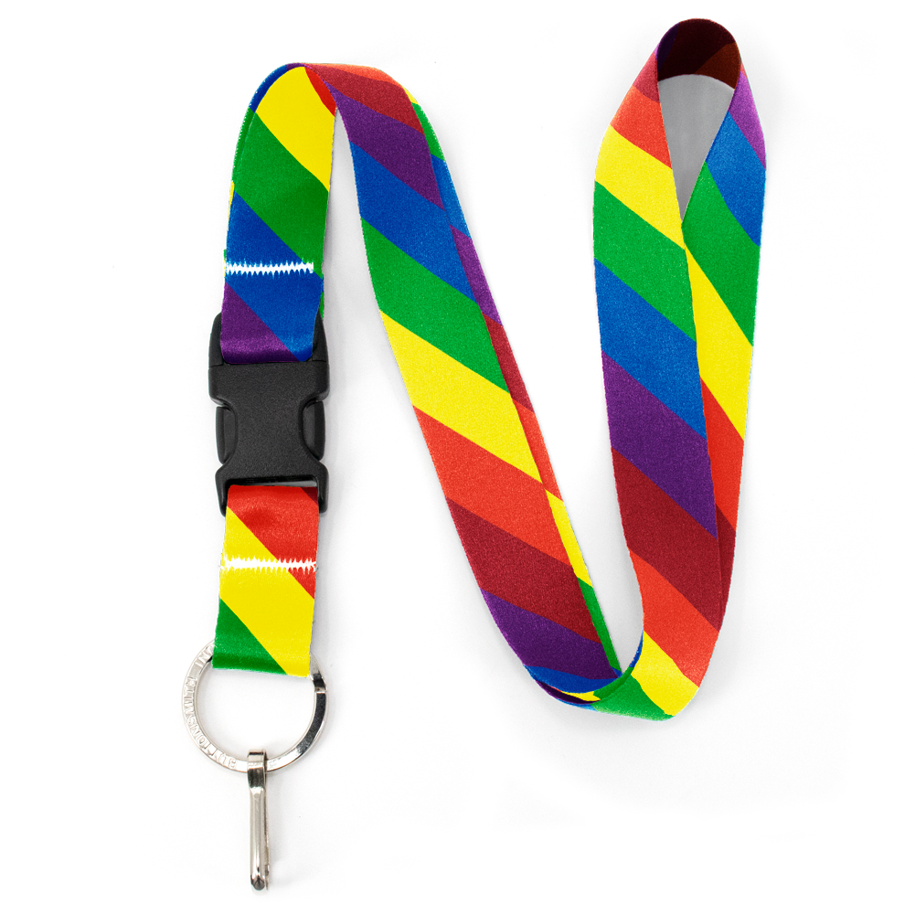 Pride Flag Premium and Breakaway Lanyards - Made in USA