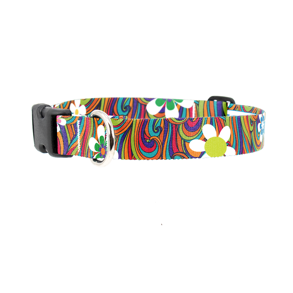 Peace and Love Dog Collar - Made in USA