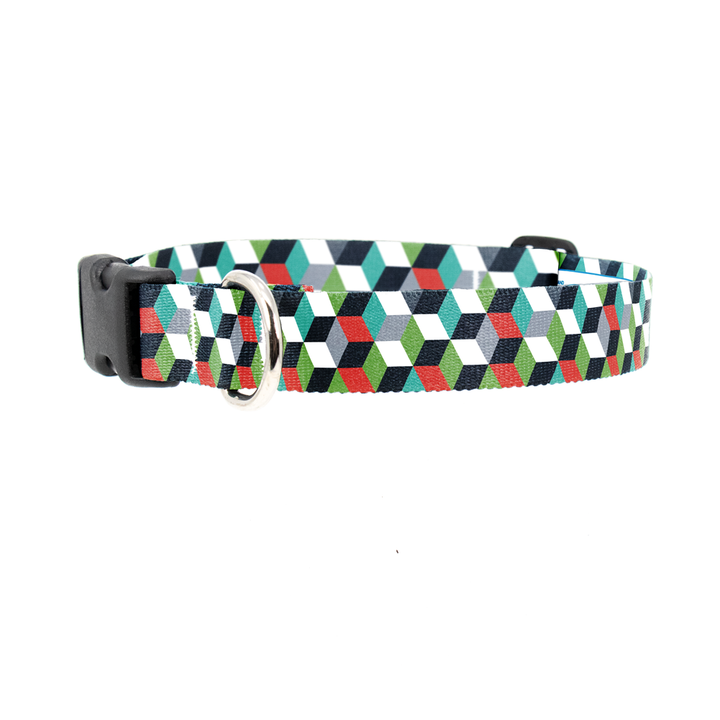 Cube Stack Dog Collar - Made in USA