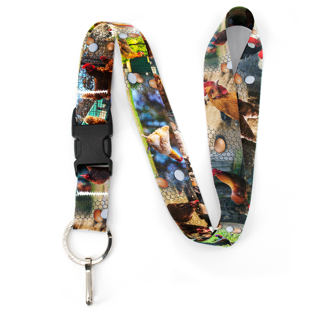 Chick Pix Premium Lanyard - with Buckle and Flat Ring - Made in the USA