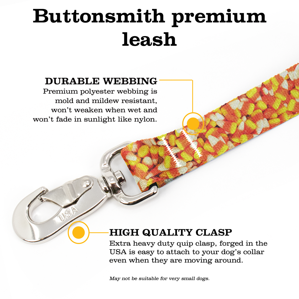 Candy Corn Fab Grab Leash - Made in USA