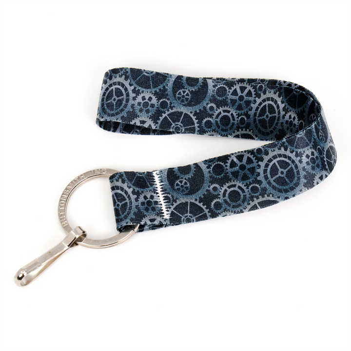 Gearhead Wristlet Lanyard - Short Length with Flat Key Ring and Clip - Made in the USA