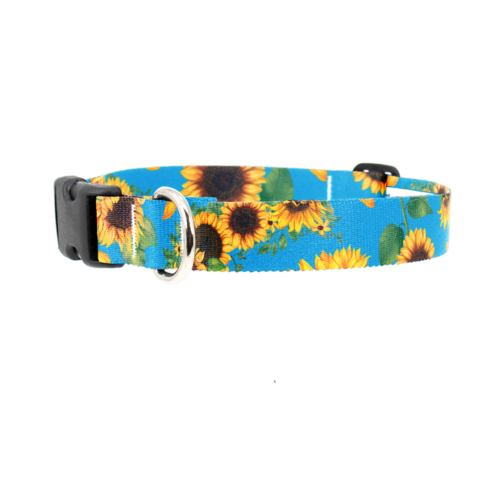 Disability Sunflowers Dog Collar - Made in USA