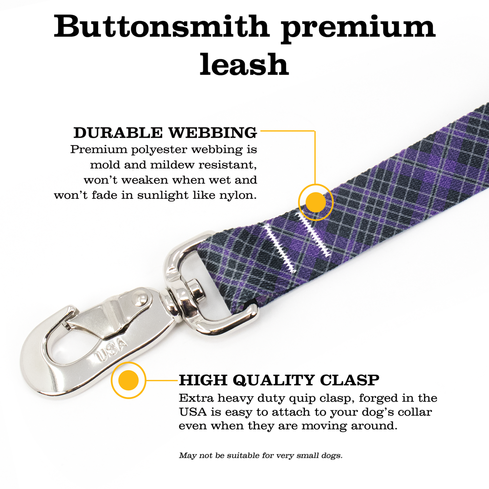 Priest Plaid Fab Grab Leash - Made in USA