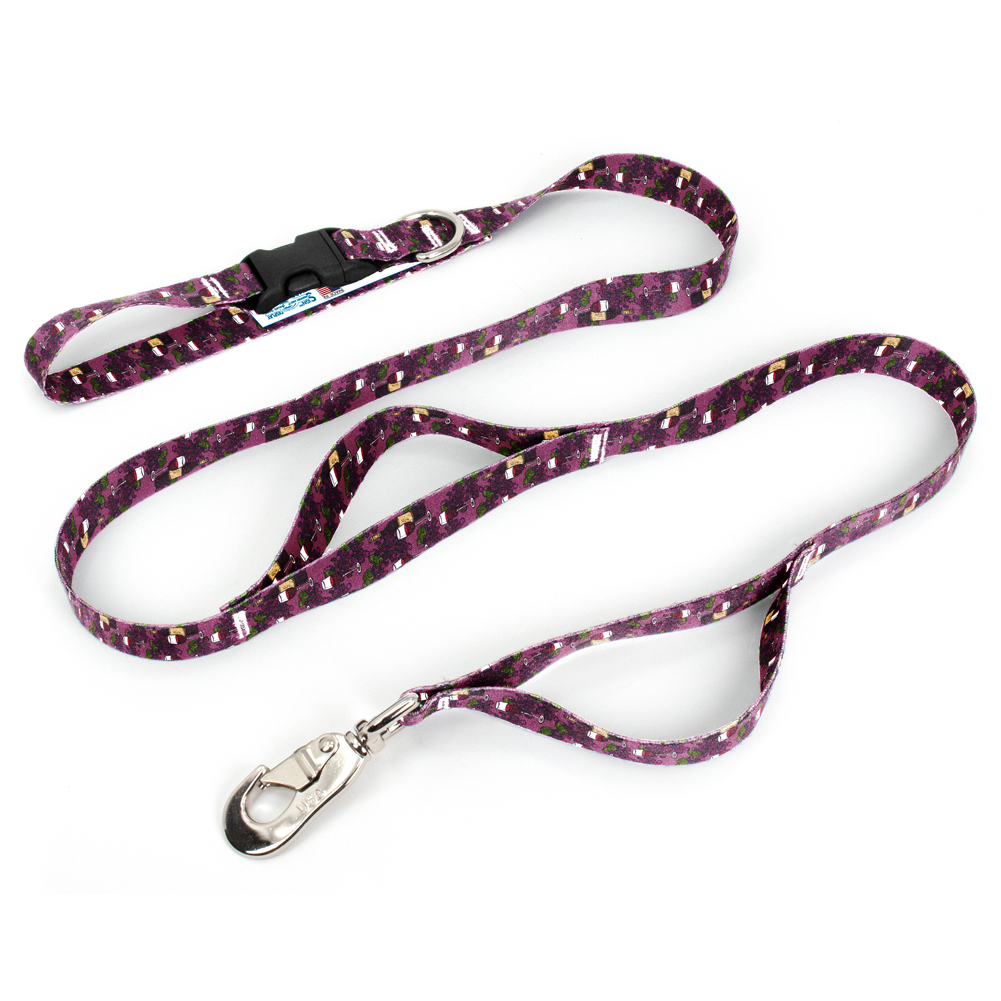 Cabernet Fab Grab Leash - Made in USA