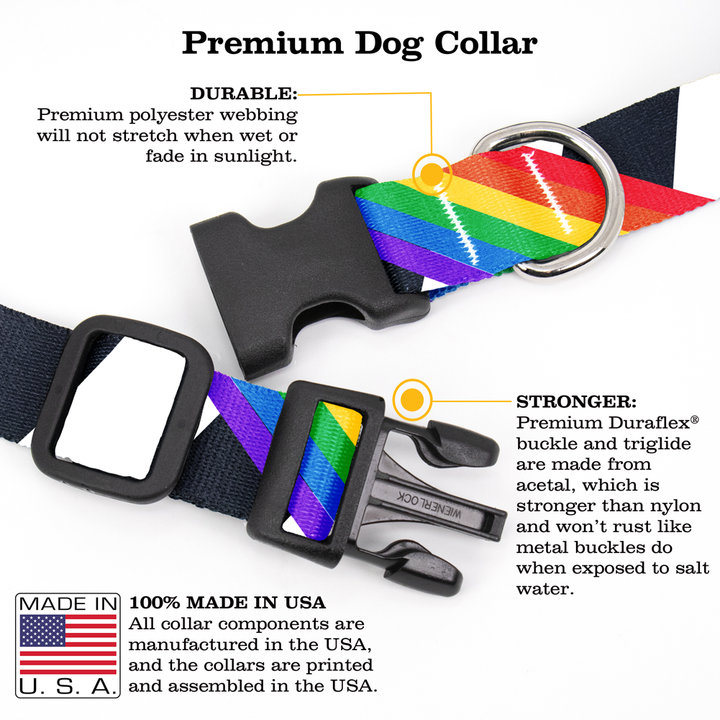 Ally Pride Dog Collar - Made in USA