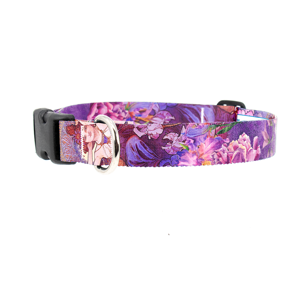 Mucha Amethyst Dog Collar - Made in USA