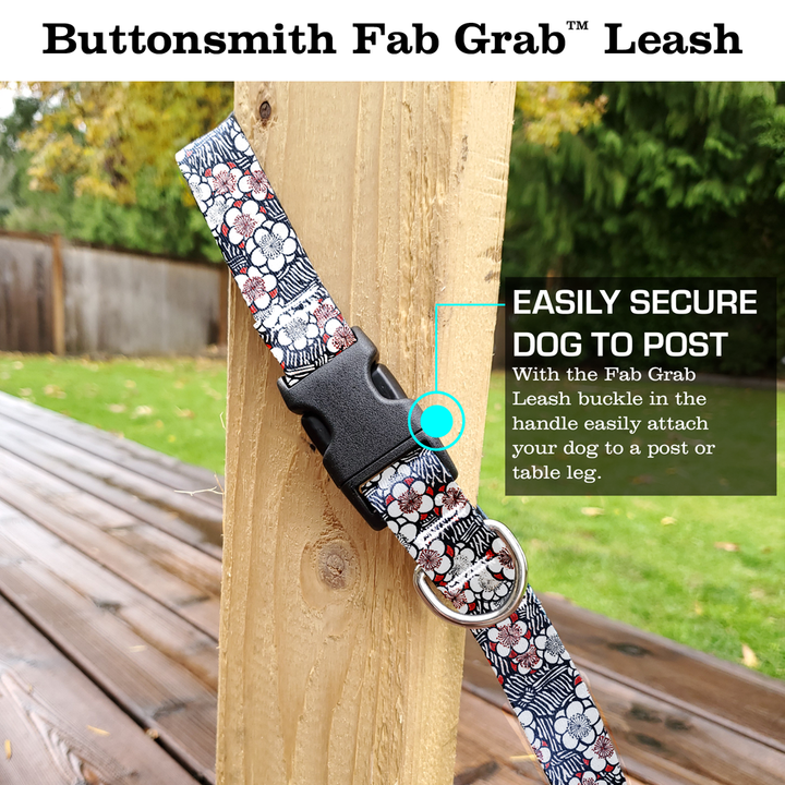 Bijutsu Sekai Floral Fab Grab Leash - Made in USA