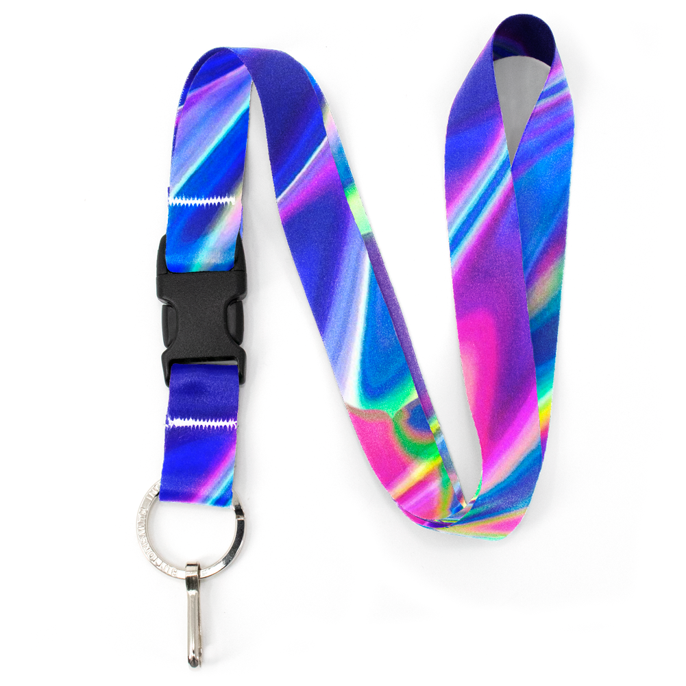 Hologram Premium Lanyard - with Buckle and Flat Ring - Made in the USA