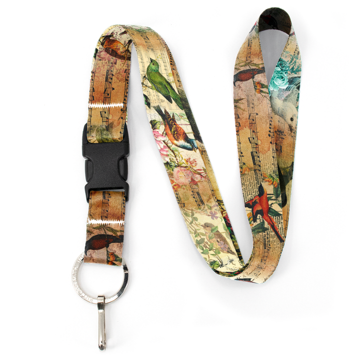 Birdsong Premium Lanyard - with Buckle and Flat Ring - Made in the USA