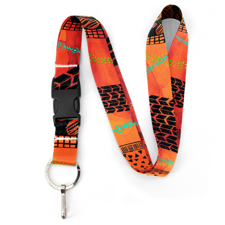 Doodles Premium Lanyard - with Buckle and Flat Ring - Made in the USA