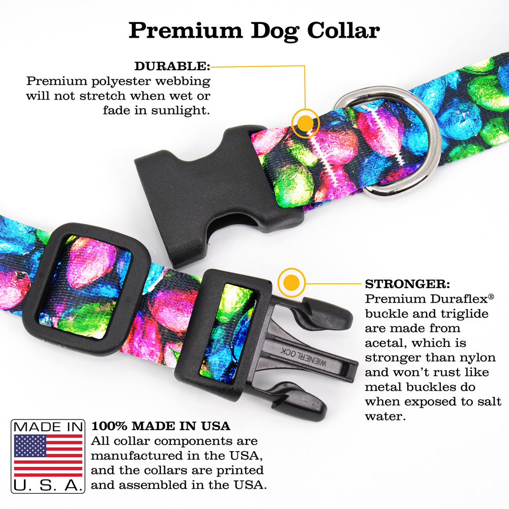 Chocolate Eggs Dog Collar - Made in USA