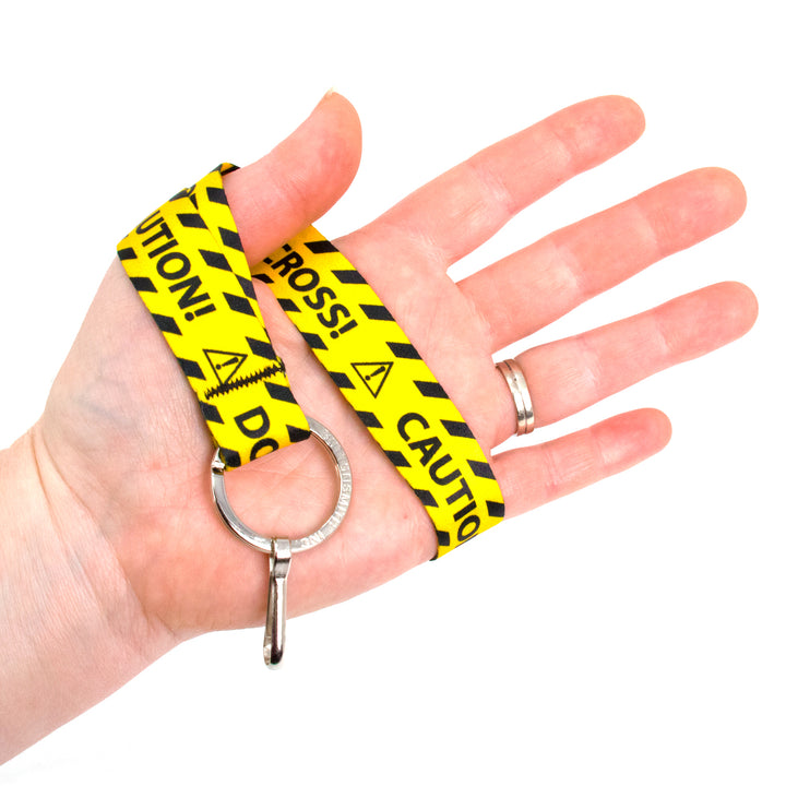 Buttonsmith Caution Wristlet Lanyard - Made in USA - Buttonsmith Inc.