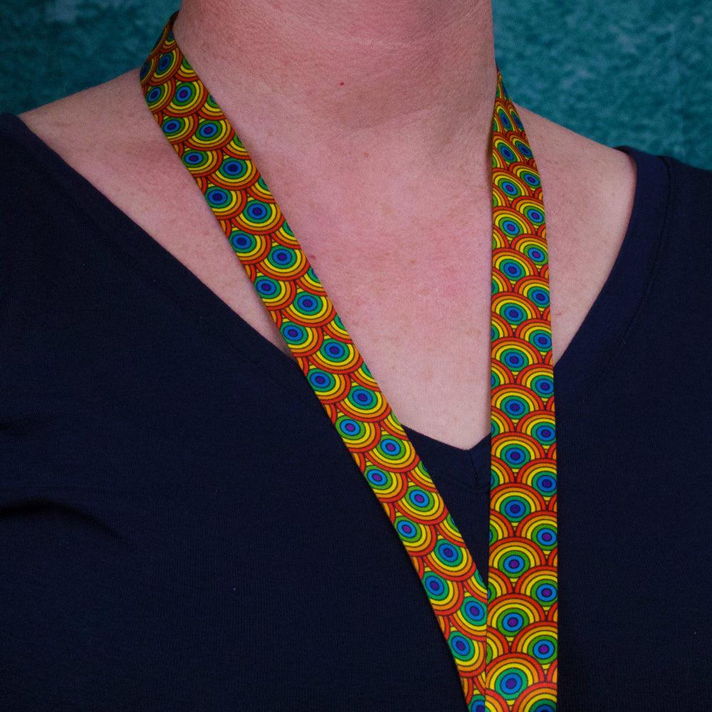 Buttonsmith Rainbow Arches Custom Lanyard Made in USA - Buttonsmith Inc.