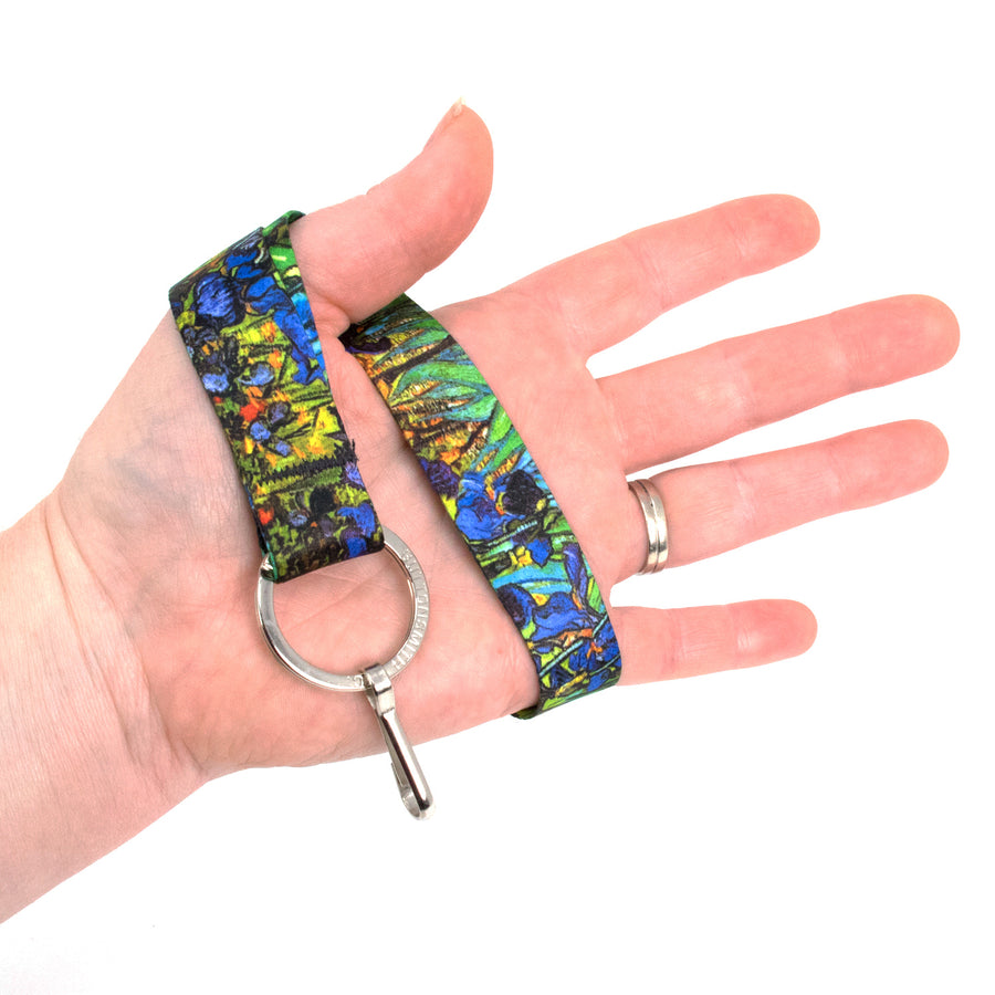 Buttonsmith Van Gogh Irises Wristlet Lanyard Made in USA - Buttonsmith Inc.