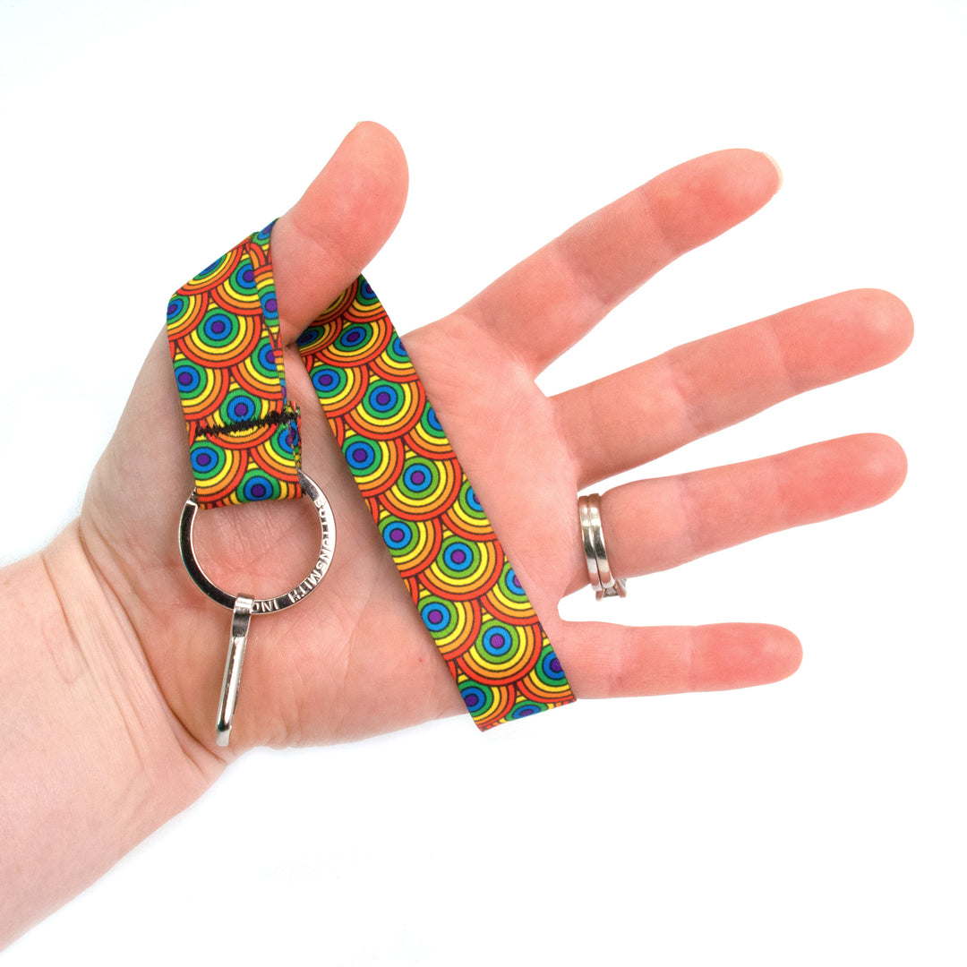 Buttonsmith Rainbow Arches Wristlet Lanyard Made in USA - Buttonsmith Inc.