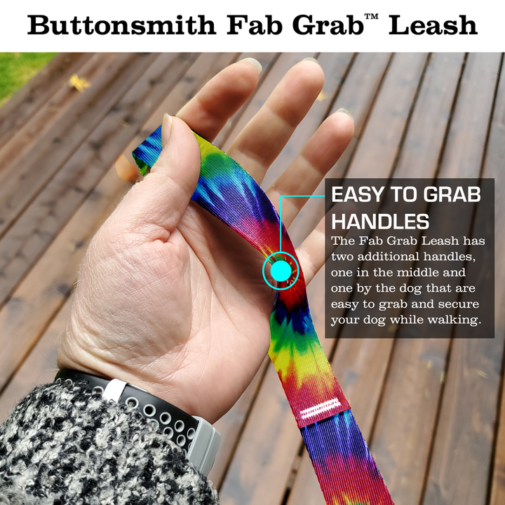 Tie Dye Fab Grab Leash - Made in USA