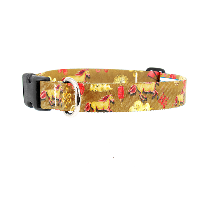 Zodiac Lunar Horse Dog Collar - Made in USA