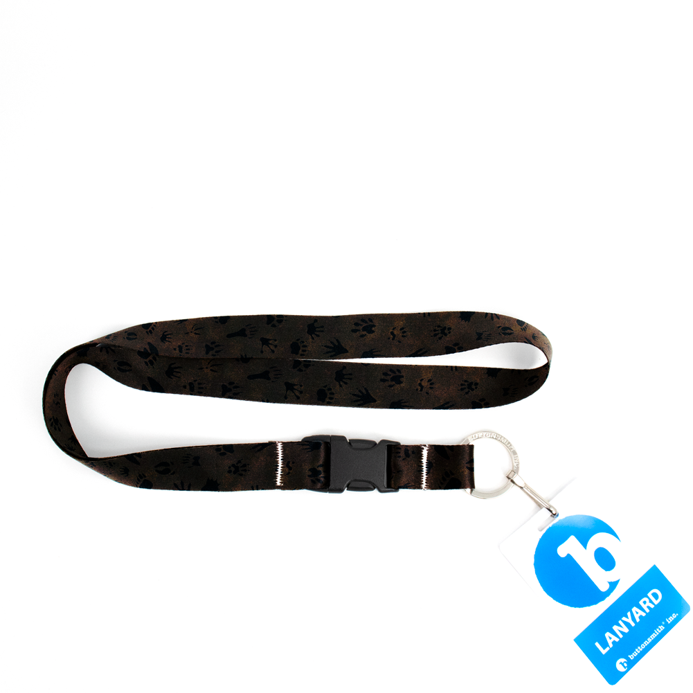 Wild Tracks Premium Lanyard - with Buckle and Flat Ring - Made in the USA