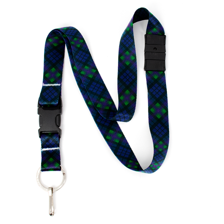 Baird Plaid Breakaway Lanyard - with Buckle and Flat Ring - Made in the USA