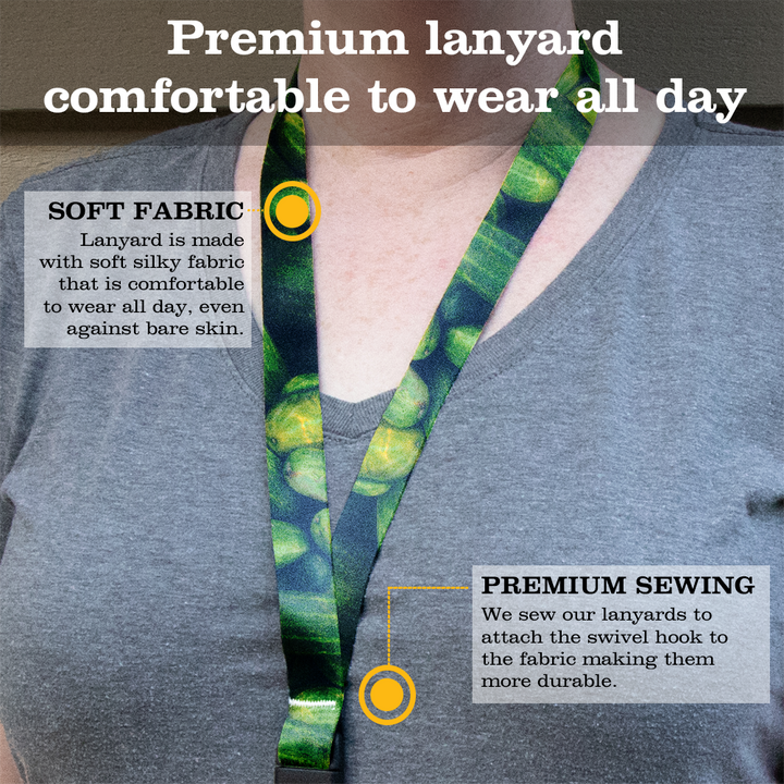 Pickles Premium Lanyard - with Buckle and Flat Ring - Made in the USA