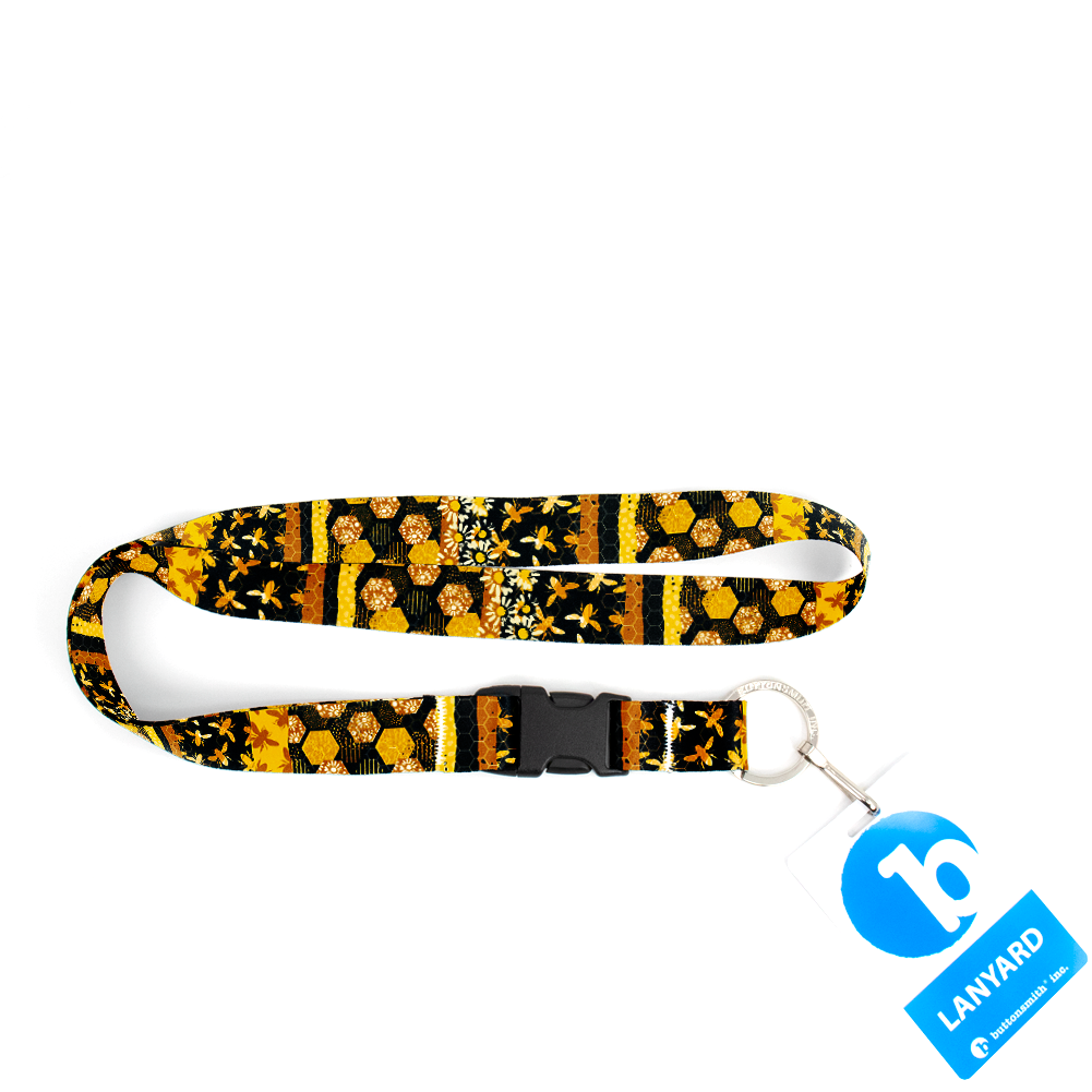 Hive Heaven Premium Lanyard - with Buckle and Flat Ring - Made in the USA