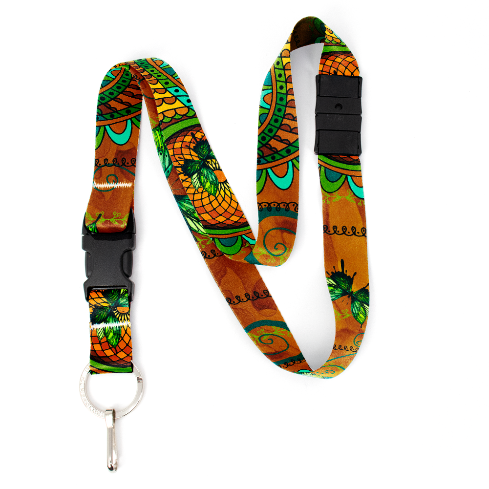 Calypso Breakaway Lanyard - with Buckle and Flat Ring - Made in the USA