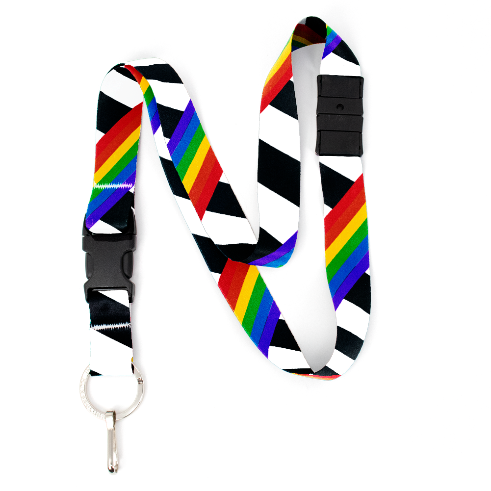 Pride Flag Premium and Breakaway Lanyards - Made in USA