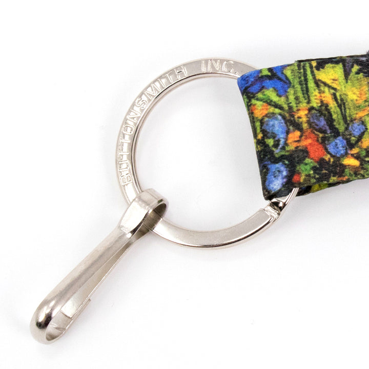 Buttonsmith Van Gogh Irises Lanyard - Made in USA - Buttonsmith Inc.