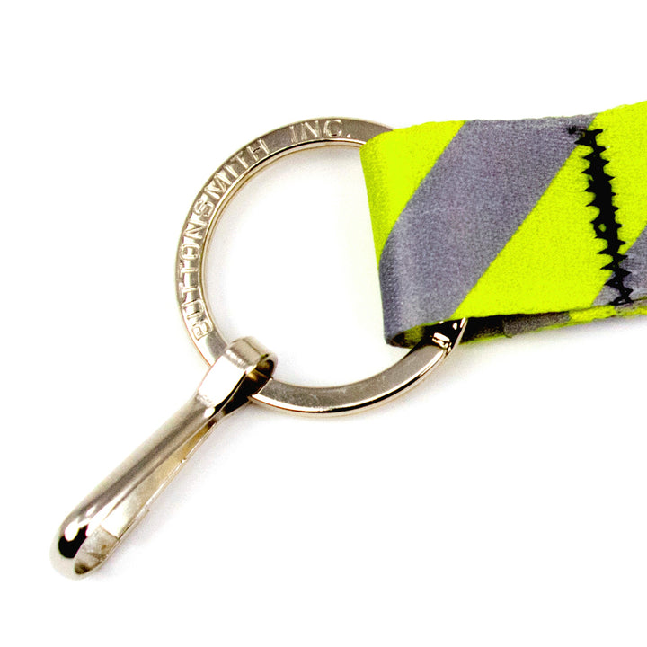 Buttonsmith Pewter Lime Dots Breakaway Lanyard - Made in USA - Buttonsmith Inc.