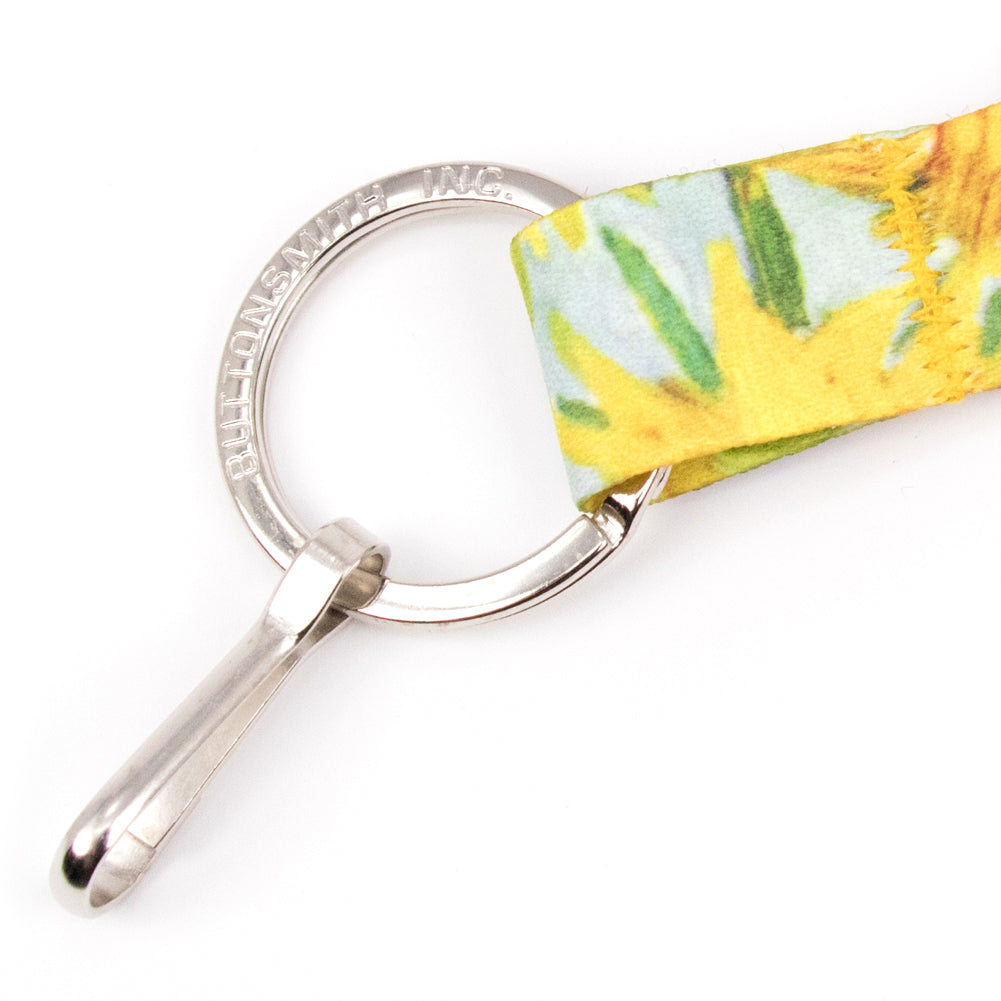 Buttonsmith Van Gogh Sunflowers Custom Lanyard - Made in USA - Buttonsmith Inc.