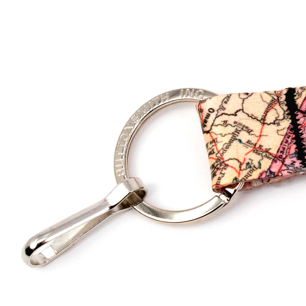 Buttonsmith Map Custom Lanyard - Made in USA - Buttonsmith Inc.