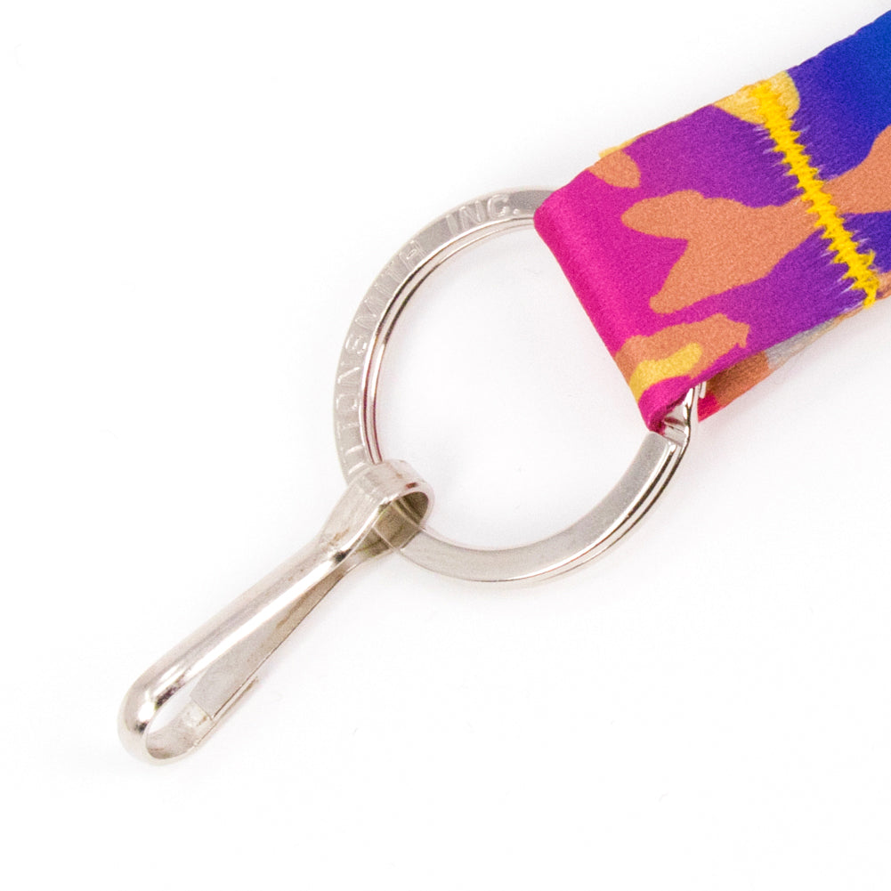 Buttonsmith Rainbow Camo Lanyard - Made in USA - Buttonsmith Inc.