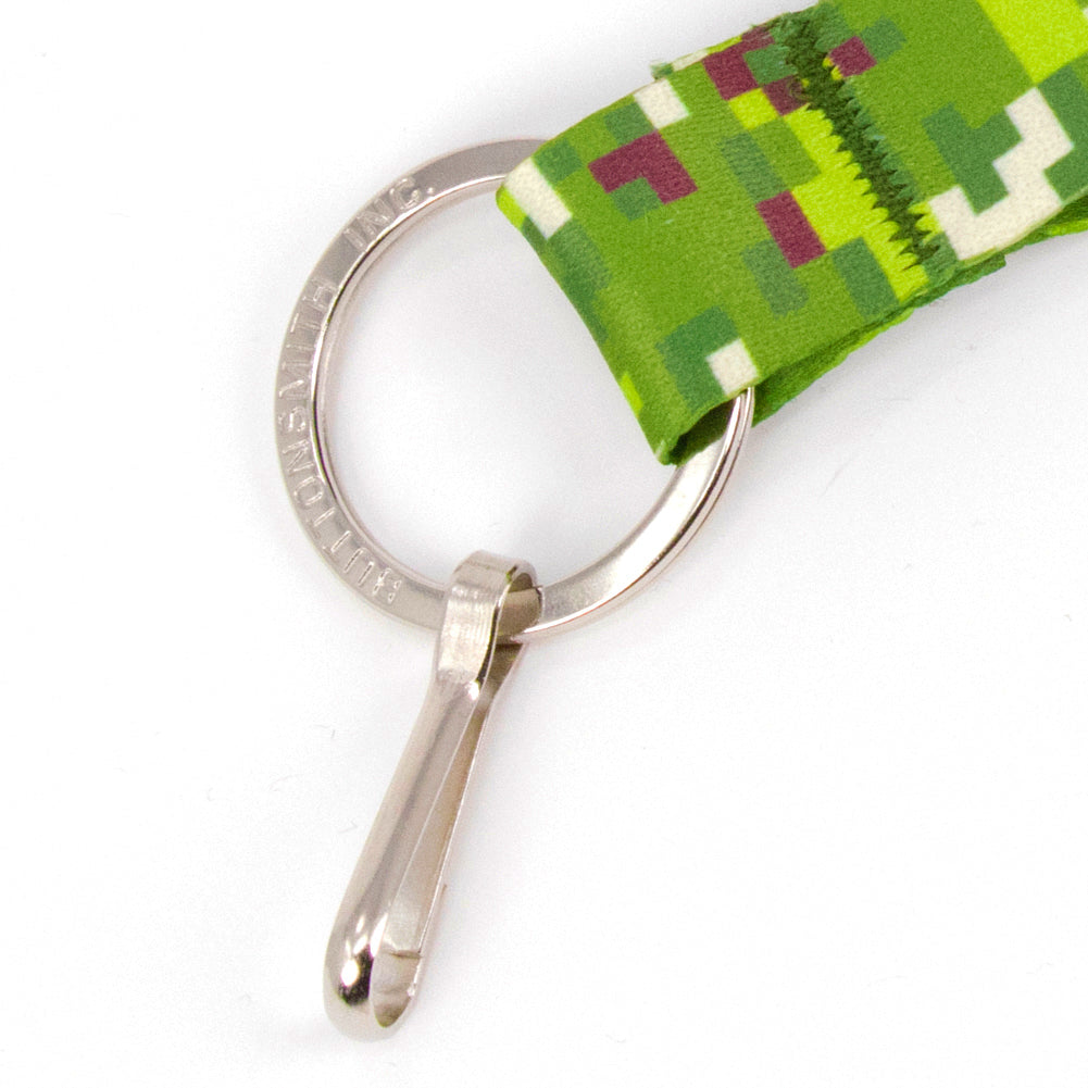 Buttonsmith PixelLand Camo Custom Lanyard Made in USA - Buttonsmith Inc.