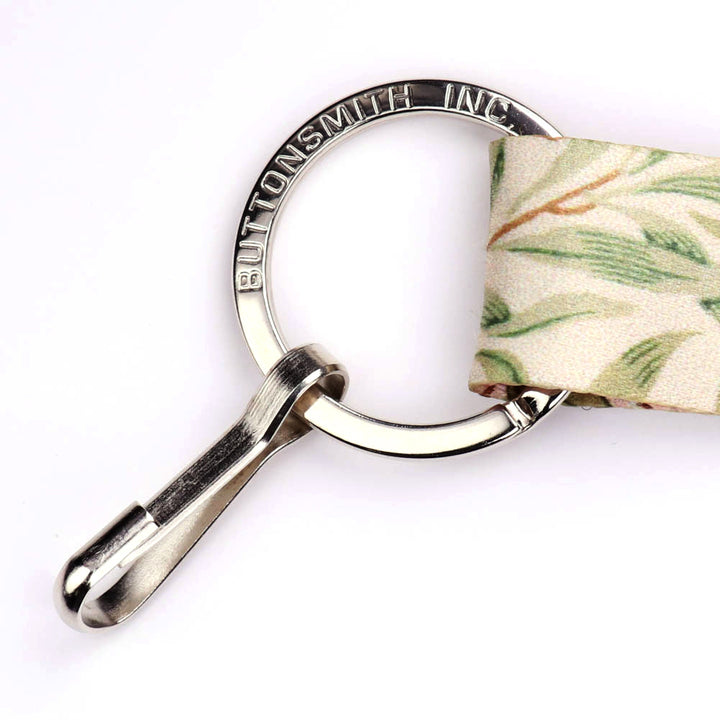 Buttonsmith William Morris Daffodils Custom Lanyard - Made in USA - Buttonsmith Inc.