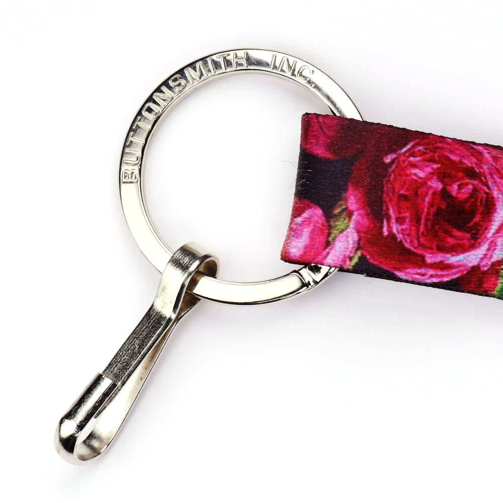 Buttonsmith Waldmueller Roses Custom Lanyard Made in USA - Buttonsmith Inc.