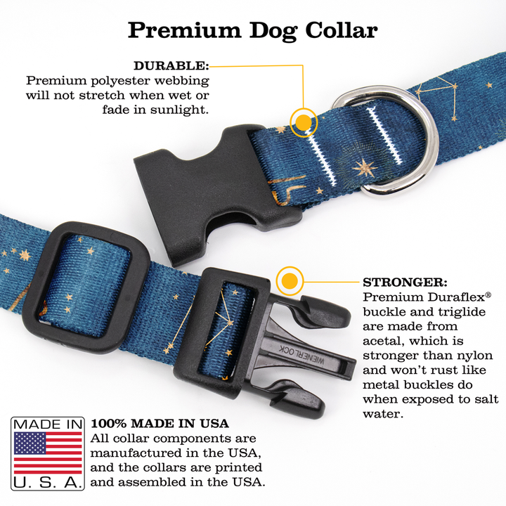 Zodiac Libra Dog Collar - Made in USA