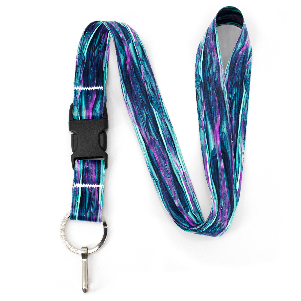 Twilight Ink Premium Lanyard - with Buckle and Flat Ring - Made in the USA